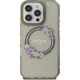 Guess Guess GUHMP16XHFWFCK iPhone 16 Pro Max 6.9" black/black hardcase IML Flowers Wreath MagSafe