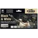 Vallejo Vallejo: 70.151 - Model Color - Figure - Black & White (8 x 18 ml)