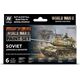 Vallejo Vallejo: 70.202 - Model Color - WWII Soviet Armour & Infantry (6 x 18 ml)