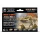 Vallejo Vallejo: 70.208 - Model Color - WWII Desert British & German Armour & Infantry (6 x 18 ml)
