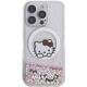 HelloKitty Hello Kitty HKHMP16LLSWKH iPhone 16 Pro   6.3" biały/white hardcase Liquid Glitter Sweet Kitty Bows MagSafe