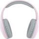 Słuchawki HelloKitty Hello Kitty słuchawki nauszne Bluetooth HKBHA1BKHLMP różowe/pink Metal Logo