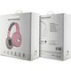 Słuchawki HelloKitty Hello Kitty słuchawki nauszne Bluetooth HKBHA1BKHLMP różowe/pink Metal Logo