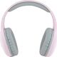 Słuchawki HelloKitty Hello Kitty słuchawki nauszne Bluetooth HKBHA1BKHLMP różowe/pink Metal Logo