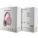 Słuchawki HelloKitty Hello Kitty słuchawki nauszne Bluetooth HKBHA1BKHLMP różowe/pink Metal Logo