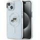 Karl Lagerfeld Karl Lagerfeld KLHMP14SHLSKCH iPhone 14   6.1" biały/white hardcase IML Metal Karl&Choupette Head MagSafe