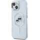Karl Lagerfeld Karl Lagerfeld KLHMP14SHLSKCH iPhone 14   6.1" biały/white hardcase IML Metal Karl&Choupette Head MagSafe