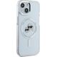 Karl Lagerfeld Karl Lagerfeld KLHMP14SHLSKCH iPhone 14   6.1" biały/white hardcase IML Metal Karl&Choupette Head MagSafe