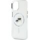 Karl Lagerfeld Karl Lagerfeld KLHMP14SHLSKCH iPhone 14   6.1" biały/white hardcase IML Metal Karl&Choupette Head MagSafe