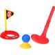 Jokomisiada Zestaw do gry Mini Golf kije + piłki + stojak na kółkach dla dzieci SP0804