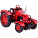 Jokomisiada Czerwony Metalowy Traktor z przyczepką Skrętne Gumowe koła 1:18 ZA5202