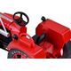 Jokomisiada Czerwony Metalowy Traktor z przyczepką Skrętne Gumowe koła 1:18 ZA5202