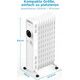 Grzejnik Midea Midea NY2009-22M | Oil Filled Radiator | 2000 W | Number of power levels 3 | White