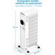 Grzejnik Midea Midea NY2009-22M | Oil Filled Radiator | 2000 W | Number of power levels 3 | White