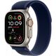 Apple Opaska Trail w kolorze niebieskim do koperty 49 mm - rozmiar M/L - elementy z tytanu w kolorze naturalnym