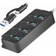 HUB USB LogiLink LogiLink USB 3.2 Gen1 Hub 4-Port Ein-/Ausschalter schwarz