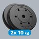 Rebel Zestaw obciążeń bitumicznych 2x10kg, otwór 31mm, REBEL ACTIVE
