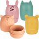 Canpol CANPOL BABIES set of twisted silicone bath toys, 3m+, 4 pcs., 80/308