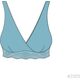 Carriwell CARRIWELL crossover sleeping nursing bra Black M 2511