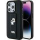 Karl Lagerfeld Karl Lagerfeld KLHCP14LGSAKCPK iPhone 14 Pro 6.1" czarny/black hardcase Gripstand Saffiano Karl&Choupette Pins