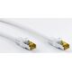 Goobay RJ45 patchkabel, CAT 6A S/FTP (PiMF), 500 MHz z CAT 7 kable surowym, biały - Długość kabla 1.5 m