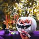 UNIBALL Uni Chalk marker sæt Halloween med 4 stk PWE-5M ( colours white, black, purple, orange)