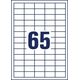 AVERY Universaletiketter Avery 38x21,2 mm, hvid med Ultragrip + 30% ekstra indhold - (65 ark x 65 stk.)