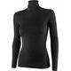 Brubeck LS1627W Koszulka damska z golfem COMFORT MERINO czarny L