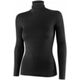 Brubeck LS1627W Koszulka damska z golfem COMFORT MERINO czarny XL