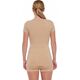 Brubeck SS1398W Koszulka damska z krótkim rękawem COMFORT MERINO beżowy L