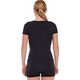 Brubeck SS1398W Koszulka damska z krótkim rękawem COMFORT MERINO czarny S