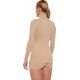 Brubeck LS1627W Koszulka damska z golfem COMFORT MERINO beżowy S