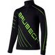 Brubeck LS1636J Bluza piłkarska z krótkim ekspresem DRY JUNIOR czarny/neonowy 164/170