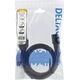 Kabel zasilający Deltaco Extension cord IEC C15, IEC C14, 1m, black