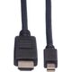 Kabel Roline Kabel ROLINE Mini DisplayPort, Mini DP - HDMI, M/M, skręcany, 1,5 m