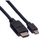 Kabel Roline Kabel ROLINE Mini DisplayPort, Mini DP - HDMI, M/M, skręcany, 1,5 m