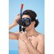 Bestway Bestway Hydro-Pro BlackSea Snorkel & Fin Set, Adult, Half face mask, Tempered glass, Assorted colours, Silicone, 43-48