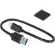 Kieszeń Rebel Obudowa dysku 2,5" SATA USB C 3.1  Rebel przeźroczysta