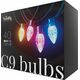 Lampki choinkowe Twinkly Twinkly C9 Bulbs Smart LED 40 RGB, 12.2m, Žalias wire|Twinkly