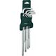 Rockforce Zestaw kluczy TORX ekstra długich 9el. (T10, T15, T20, T25, T27, T30, T40, T45, T50)