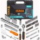 Zestaw narzędzi Isma Zestaw narzędzi 94el. 1/4" i 3/8" (6-kątnych) (4-22mm)