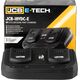 Ładowarka JCB Ładowarka do akumulatorów - podwójna 18V, 2x3.5A