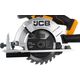 Pilarka tarczowa JCB Pilarka zagłębiarka akumulatorowa 18V 165mm (kpl.: akumulator 2Ah, ładowarka, torba)