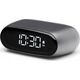 Lampa stołowa Lexon Lexon Minute Alarm Clock Mini Gray/Gun LR154X