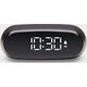 Lampa stołowa Lexon Lexon Minute Alarm Clock Mini Gray/Gun LR154X