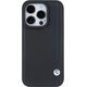 BMW BMW BMHCP15X22RBDK iPhone 15 Pro Max 6.1" czarny/black hardcase Leather Blue Dots