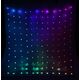 Lampki choinkowe Christmas decoration Lampki choinkowe kurtyna świetlna zew/wew 144 led rgb 120x120cm z pilotem multikolor