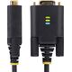 StarTech 1P6FFCN-USB-SERIAL kabel równoległy Czarny 2 m USB Typu-A DB-9