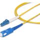 StarTech SPSMLCSC-OS2-1M kabel InfiniBand / światłowodowy LC SC Żółty