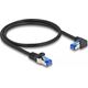 DeLOCK 80221 kabel sieciowy Czarny 0,5 m Cat6a S/FTP (S-STP)
